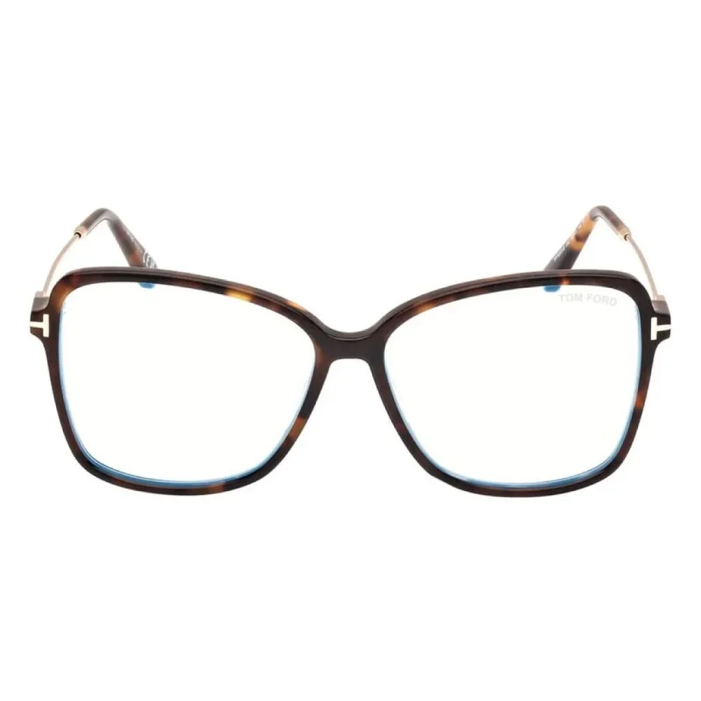 NEW TOM FORD EYEGLASSES DARK HAVANA WOMEN BUTTERFLY EYEWEAR